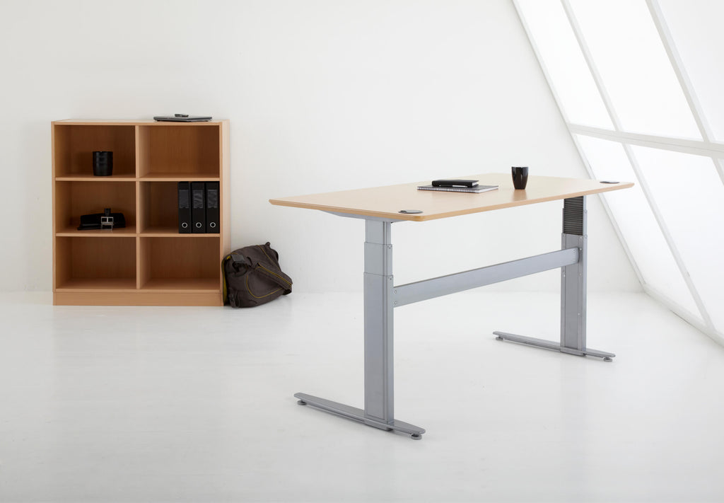 Beech Standing Desk in Office | Sit Stand